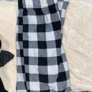 Plaid sleep fuzzy pants